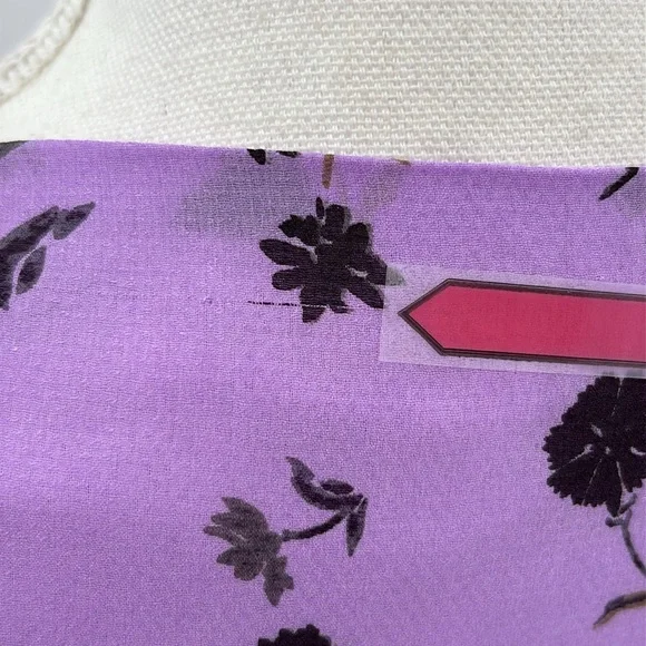 Free People Lilou Floral Fit & Flare Mini Dress in Lavender - Size Medium - Picture 4 of 8